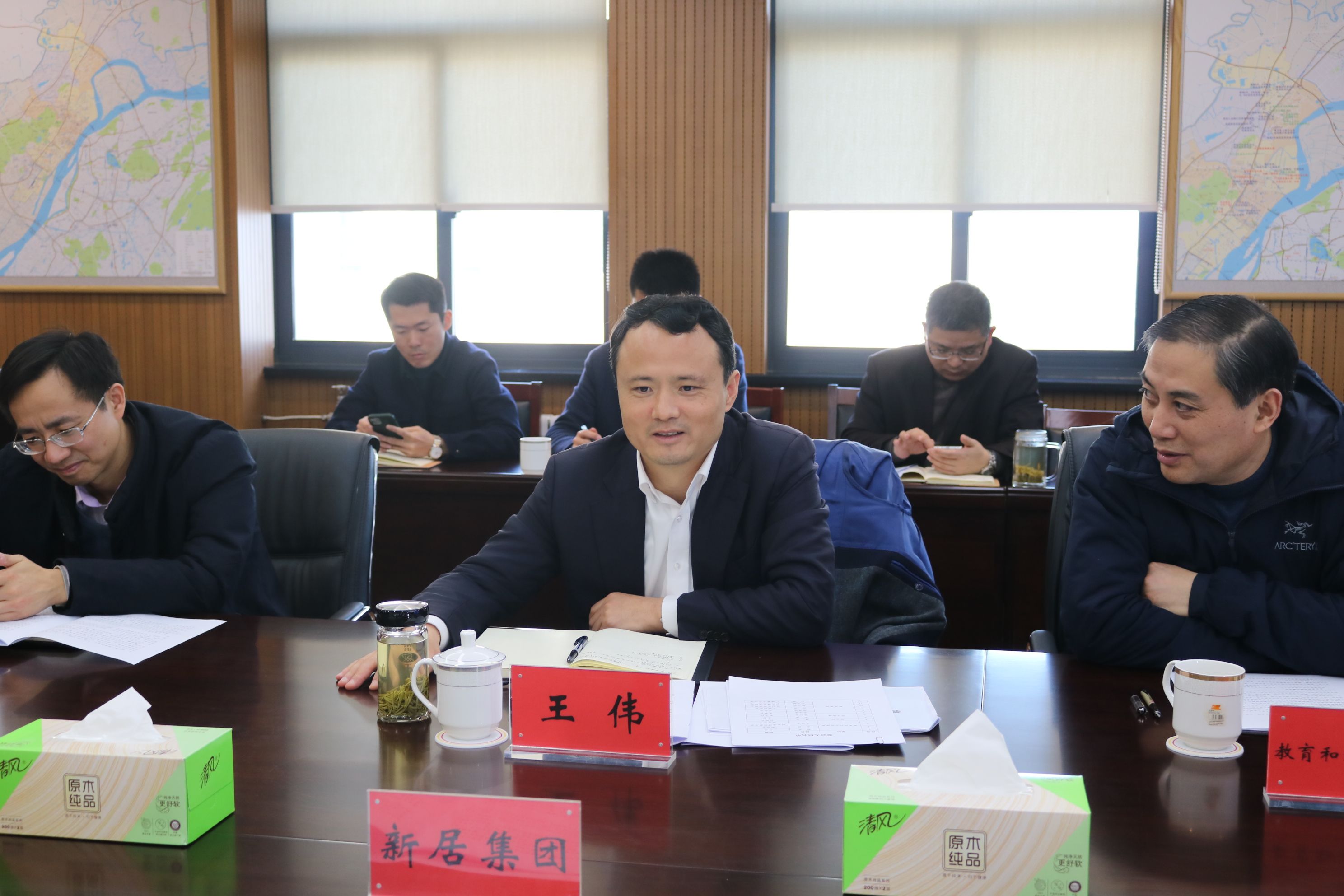 新区向导调研3868la银河总站集团重点教育项目